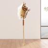 ToysCentral Basics Wooden Galloping with Realistic Whinnying Sounds for Children, Yellow with Roller view 3