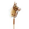 ToysCentral Basics Wooden Galloping with Realistic Whinnying Sounds for Children, Yellow with Roller view 4