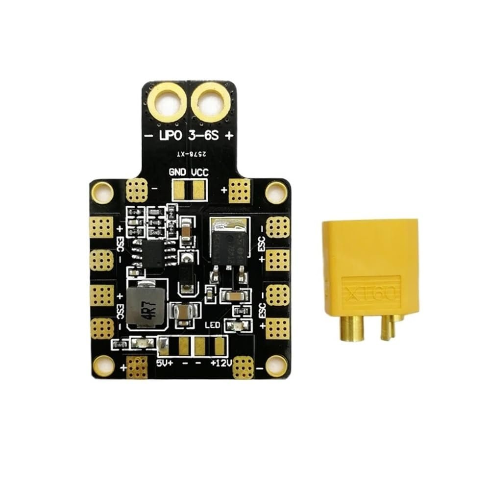 30.5 * 30.5mm 3-6S Power Hub PDB XT60 Power Distribution Board PDB-XT60 With BEC 5V/12V For FPV Drone Quadcopter QAV210 250