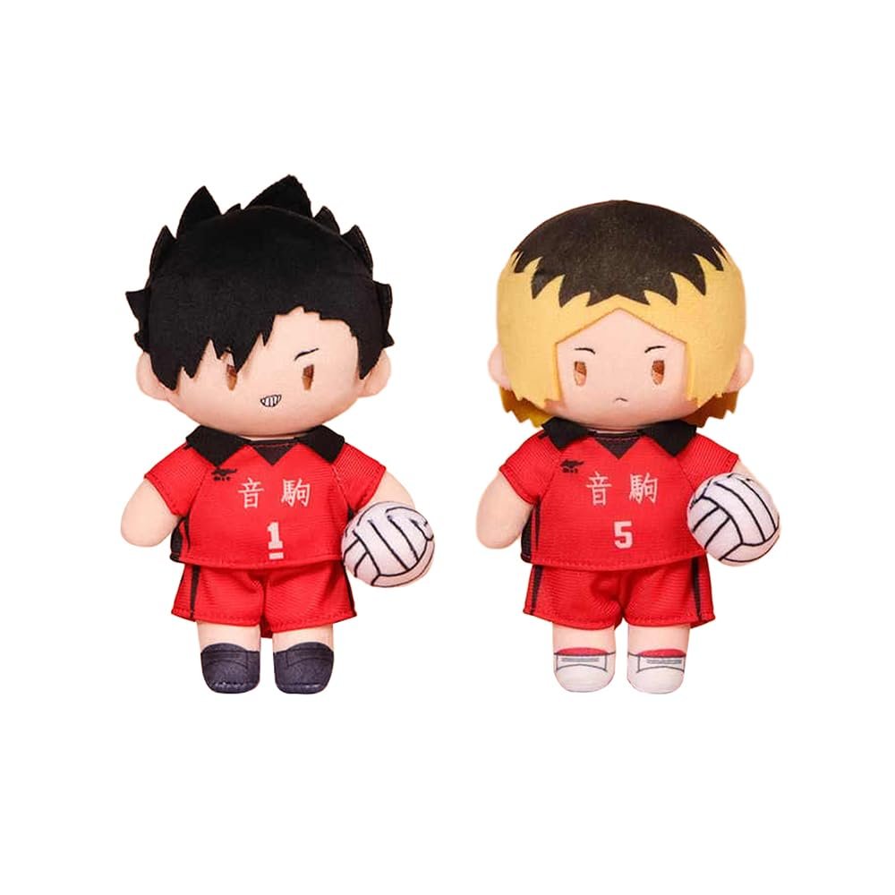 2pcs Kozume Kenma and Kuroo Tetsurou Plush Anime Plushies Figure Stuffed Doll Soft Throw Pillow Cushion Decoration Collectibles Xmas Gifts 7.08 Inch