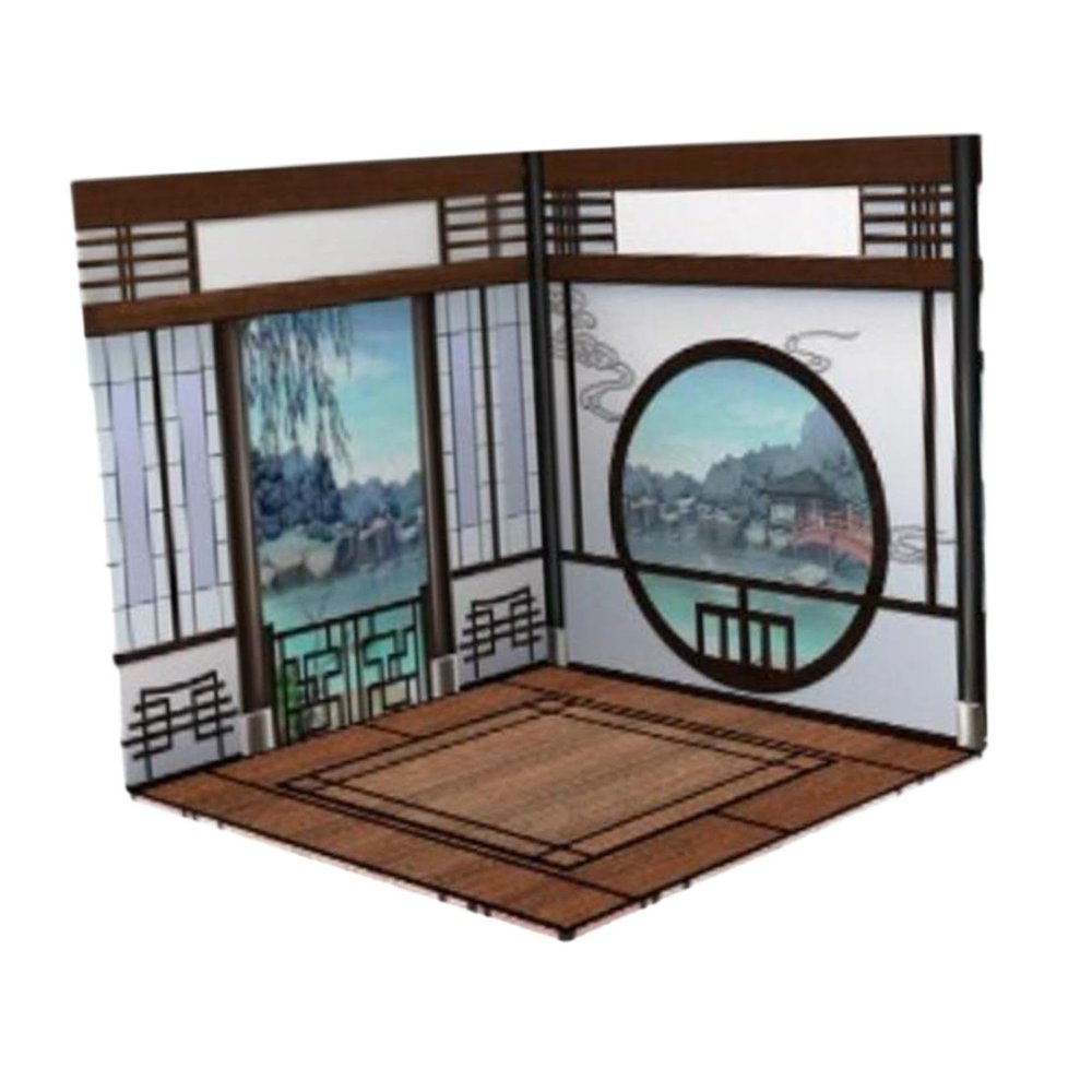 1:6 Scale Backdrop Scene Simulation Parking Background Layout Display Collection Vehicle Model Showcase for Dollhouse Dolls, Chinese