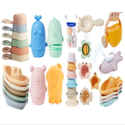 15 PCS Mold Free Toddler Bath Toys & 16PCS Baby Bath Toys