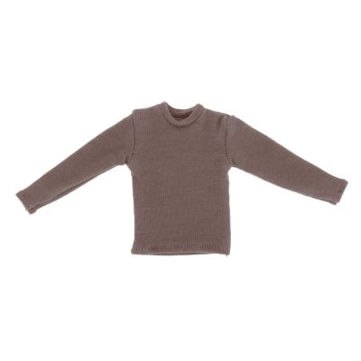 1/12 Scale Mini Long Sleeve Shirt Suit Uniform for 6'' Male Female Figures, Gray