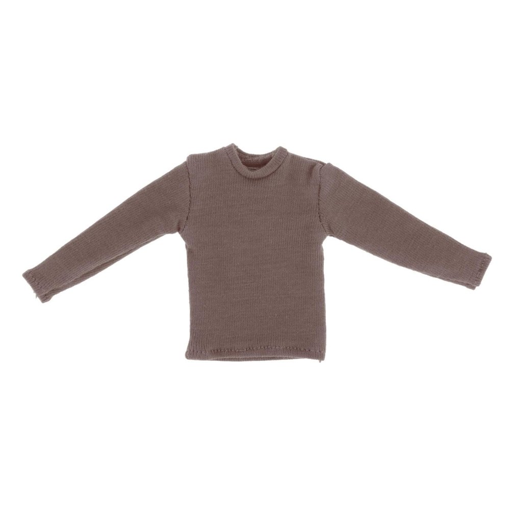 1/12 Scale Mini Long Sleeve Shirt Suit Uniform for 6'' Male Female Figures, Gray