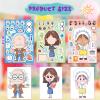 32 Sheets Holographic Community Helpers Stickers for Teens,Sparkly Make Your Own Career Face Sticker Sheets, DIY Occupation Make A Face Stickers, Classroom Career Day Activity, Birthday Party Favors view 3