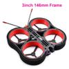 3inch 146mm 146 Full Carbon Fiber HD Indoor Duct FPV Racing Frame Kit For 3 Inch RC Drone Multicopter Spare Parts view 3