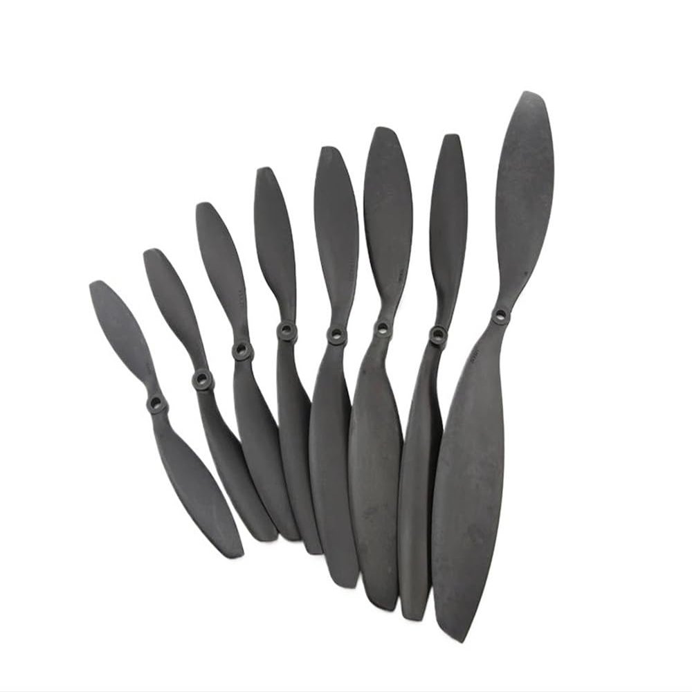 1Pair Carbon Fiber Nylon CW CCW 8038 8045 9047 1045 1147 1238 1245 1447 Propellers For RC Fixed Wing Aircraft Model Use(A pair 1045)