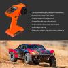 Hobby Fans RC Radio System 4CH 2.4G RC Transmitter with Receiver and Lanyard Anti-Jamming Remote Controller for RC Car Crawler Boat, Orange view 3