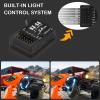 Hobby Fans RC Radio System 4CH 2.4G RC Transmitter with Receiver and Lanyard Anti-Jamming Remote Controller for RC Car Crawler Boat, Orange view 4