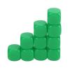 30PCS 16MM Dice Set Plastic Rounded 6 Sided Dice Cubes for Game Party Fun DIY Sticker Math Teaching Educational Board Games Classroom Activities (Green) view 2
