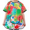 Painting Apron for Kids  Waterproof Kids Art Smock, Craft Apron for Boys and Girls Ages 3-12 | Durable Painting-Aprons for Classroom, Preschool, Kindergarten, Home, Outdoor Garden, Kitchen, Mealtime view 1