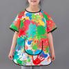 Painting Apron for Kids  Waterproof Kids Art Smock, Craft Apron for Boys and Girls Ages 3-12 | Durable Painting-Aprons for Classroom, Preschool, Kindergarten, Home, Outdoor Garden, Kitchen, Mealtime view 2