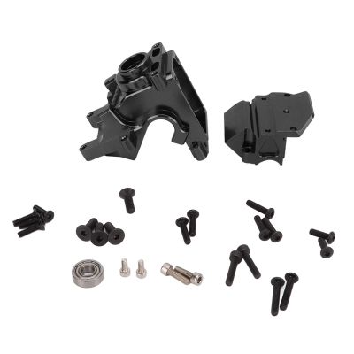 RC Gearbox Housing Cover Aluminum High Strength Wear Resistance Long Service Life for Arrma 6S Karton 1/8 Remote Control Model (Black)