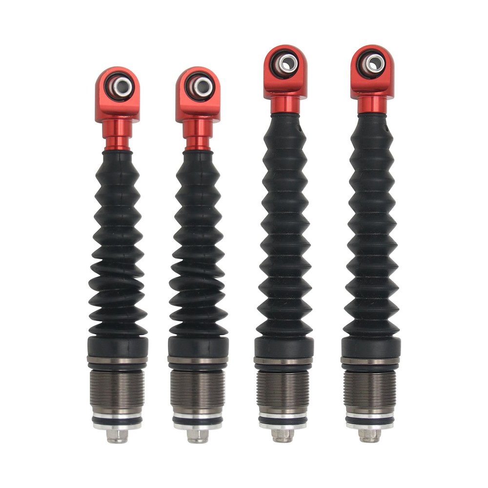 FLMLF 6MM Metal Front Rear Shock Absorber Top Rod for 1/5 Hpi Rofun Baha King Motor Rovan Baja 5T 5SC 5B SS Rc Car Parts (Red)