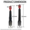 FLMLF 6MM Metal Front Rear Shock Absorber Top Rod for 1/5 Hpi Rofun Baha King Motor Rovan Baja 5T 5SC 5B SS Rc Car Parts (Red) view 3