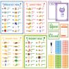 36Pcs Pretend Play Restaurant Menus Set for Kids Kitchen Food Diner Order Pads 4 Pretend Menus 1 Open/Close Sign 30 Play Money 1 Erasable Pen for Toddlers Girl Boy Role Plays Accessory Birthday Gift view 1
