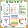 36Pcs Pretend Play Restaurant Menus Set for Kids Kitchen Food Diner Order Pads 4 Pretend Menus 1 Open/Close Sign 30 Play Money 1 Erasable Pen for Toddlers Girl Boy Role Plays Accessory Birthday Gift view 2