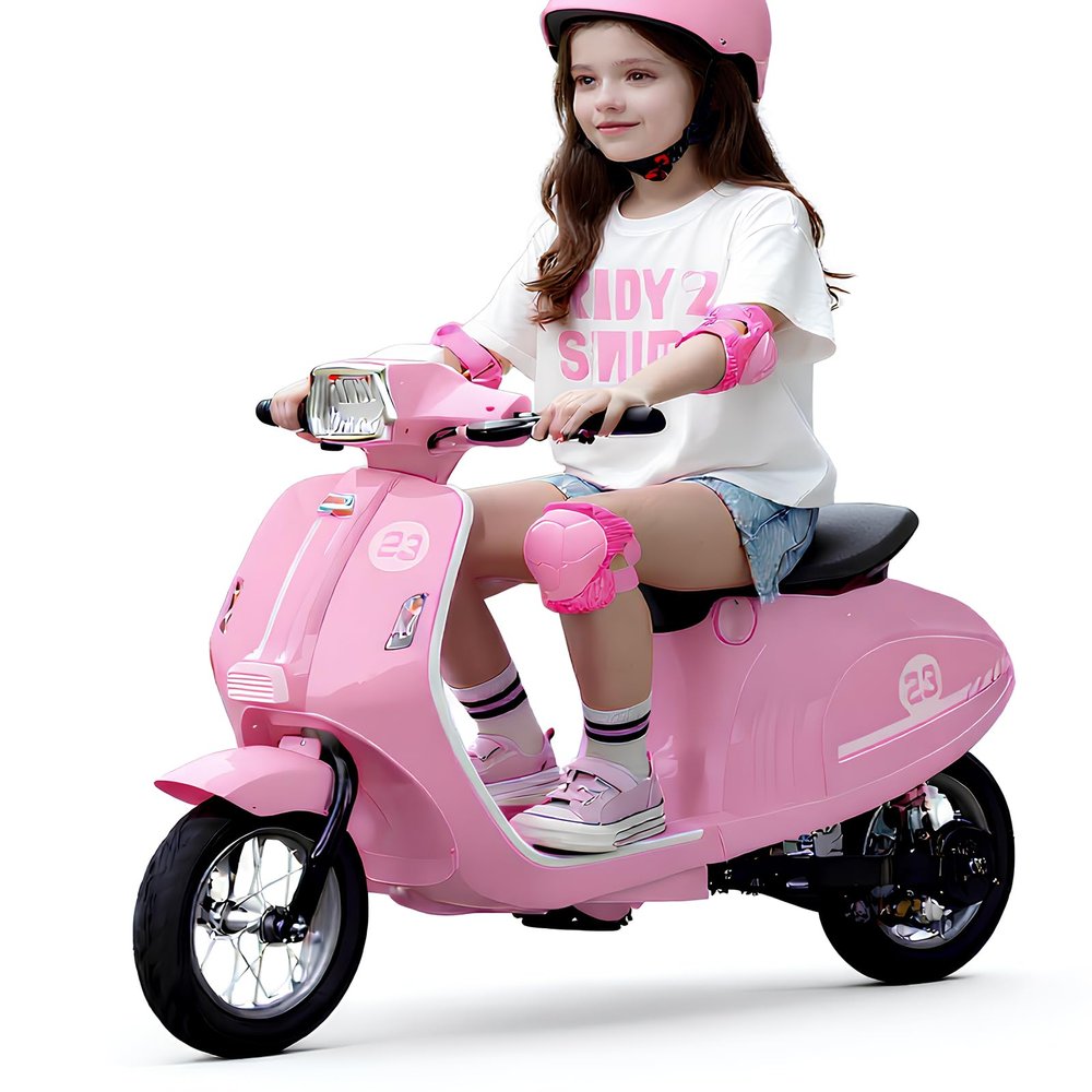 GarveeLife 24V Electric Motorcycle for Kids Ages 8-12 | 14MPH High-Speed, Waterproof, 350W Motor, LED Lights & Pneumatic Tires | 132 lbs Capacity