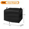 Letsteel Wagon Stroller Cover, 500D Waterproof Stroller Wagon Cover for Outdoor Indoor Use, with Adjustable Drawstring & 2 Handle, 41" L x 30.25" W x 51" H view 2