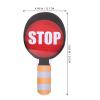 Toyvian Stop Sign with Handle: 4pcs Dual-sided Handheld Stop Traffic Signs for Kids - Red Green Color Signal Lights Hand Paddles for Kids Teaching Traffic Safety view 2