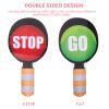 Toyvian Stop Sign with Handle: 4pcs Dual-sided Handheld Stop Traffic Signs for Kids - Red Green Color Signal Lights Hand Paddles for Kids Teaching Traffic Safety view 3