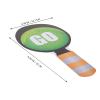 Toyvian Stop Sign with Handle: 4pcs Dual-sided Handheld Stop Traffic Signs for Kids - Red Green Color Signal Lights Hand Paddles for Kids Teaching Traffic Safety view 4