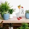 9Pcs Animal Desk Goose Outfits, 7inch Desk Goose Mini Knitted Hats with Adjustable Strap, Mini Animal Desktop Goose Knitted Hats for Goose Key Holder Colorful view 4