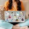 100pcs Hayao Miyazaki Anime Stickers Mixed Pack,Lovely Cartoon Characters Decals Cartoon Anime Sticker for Teens Waterproof Stickers for Water Bottle Laptop Luggage Helmet Skateboard Guitar view 3