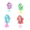 POENVFPO 4PCS Robotic Swimming Fish with Flashing Lights, Water Activated Robot Fish Electronic Cat Toy view 1