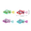 POENVFPO 4PCS Robotic Swimming Fish with Flashing Lights, Water Activated Robot Fish Electronic Cat Toy view 2