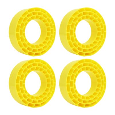 Luwecf 4Pcs Tire Inserts for 1/10 RC Crawler Trucks 1 10 Scale RC Car Accessories 1:10 Car Part for 95-97mm Vehicles Model, Yellow
