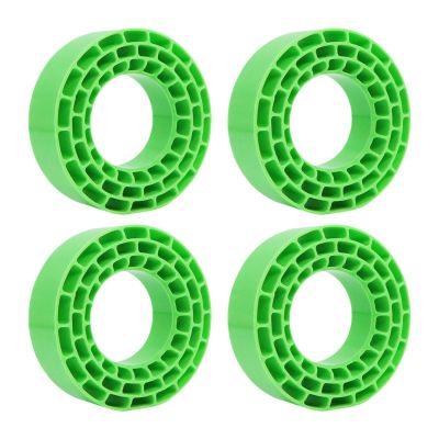 Luwecf 4Pcs Tire Inserts for 1/10 RC Crawler Trucks 1 10 Scale RC Car Accessories 1:10 Car Part for 95-97mm Vehicles Model, Green
