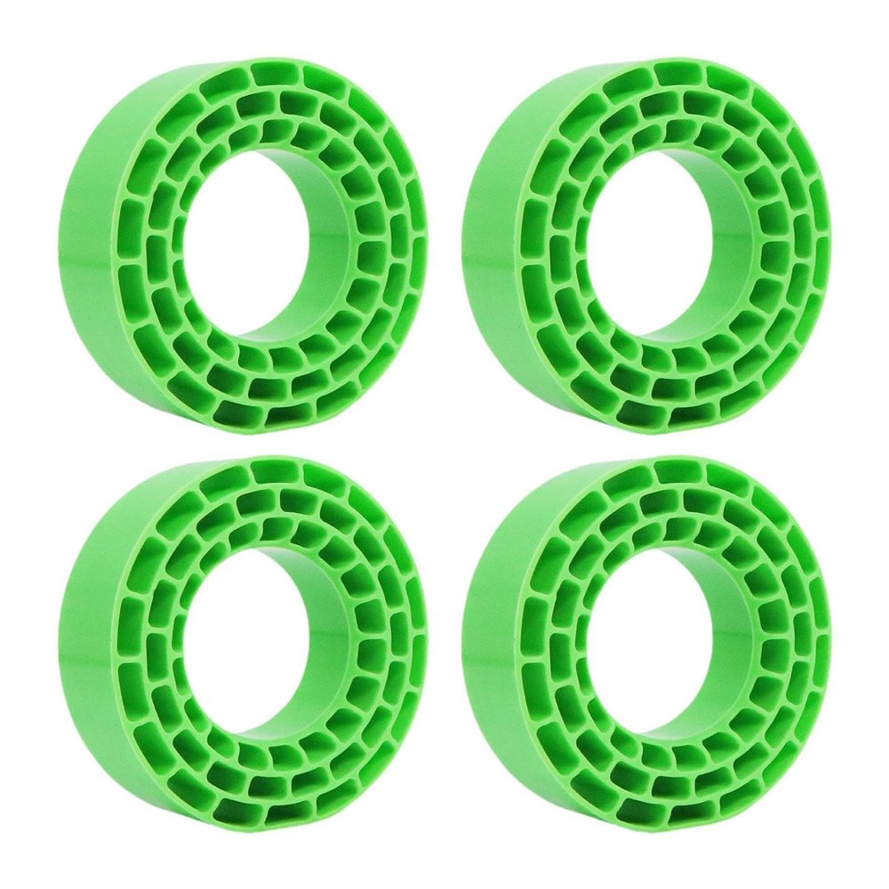 Luwecf 4Pcs Tire Inserts for 1/10 RC Crawler Trucks 1 10 Scale RC Car Accessories 1:10 Car Part for 95-97mm Vehicles Model, Green