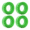 Luwecf 4Pcs Tire Inserts for 1/10 RC Crawler Trucks 1 10 Scale RC Car Accessories 1:10 Car Part for 95-97mm Vehicles Model, Green view 1