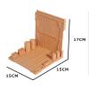 Colaxi Interlocking Display Base Toy Storage Garage Machine Nest Building Tools Holder DIY Hobby System Base Model Kit Display Stand, Khaki view 2