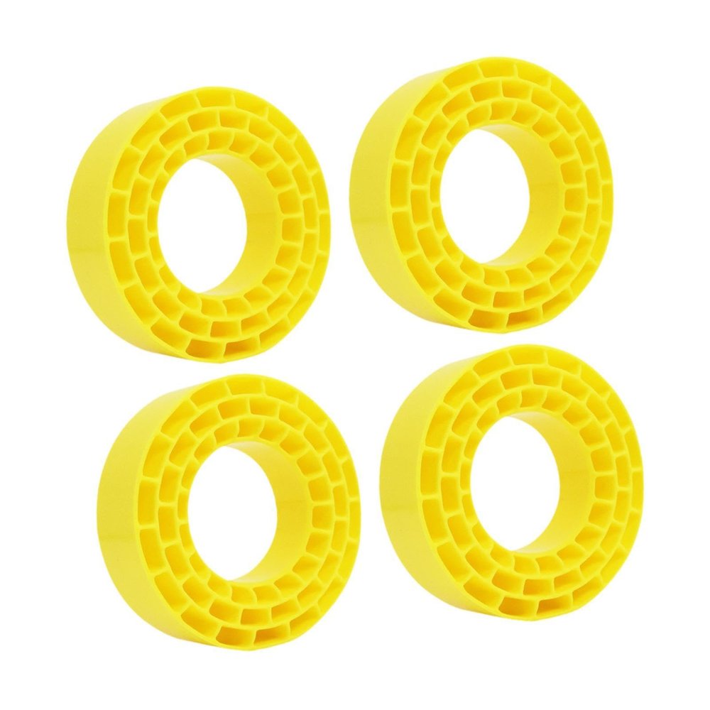 Colaxi 4X Tire Inserts for 1/10 RC Crawler Trucks 1 10 Scale RC Car Accessories Waterproof 1:10 Car Part for Hobby Repairing, Yellow