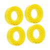 Colaxi 4X Tire Inserts for 1/10 RC Crawler Trucks 1 10 Scale RC Car Accessories Waterproof 1:10 Car Part for Hobby Repairing, Yellow view 1