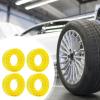 Colaxi 4X Tire Inserts for 1/10 RC Crawler Trucks 1 10 Scale RC Car Accessories Waterproof 1:10 Car Part for Hobby Repairing, Yellow view 3