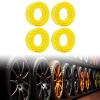 Colaxi 4X Tire Inserts for 1/10 RC Crawler Trucks 1 10 Scale RC Car Accessories Waterproof 1:10 Car Part for Hobby Repairing, Yellow view 4