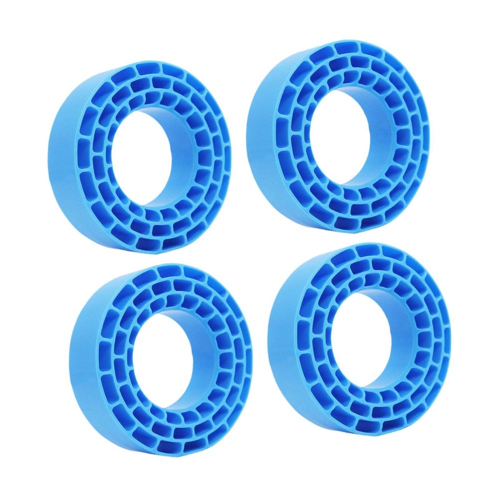 Colaxi 4X Tire Inserts for 1/10 RC Crawler Trucks 1 10 Scale RC Car Accessories Waterproof 1:10 Car Part for Hobby Repairing, Blue