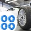 Colaxi 4X Tire Inserts for 1/10 RC Crawler Trucks 1 10 Scale RC Car Accessories Waterproof 1:10 Car Part for Hobby Repairing, Blue view 4
