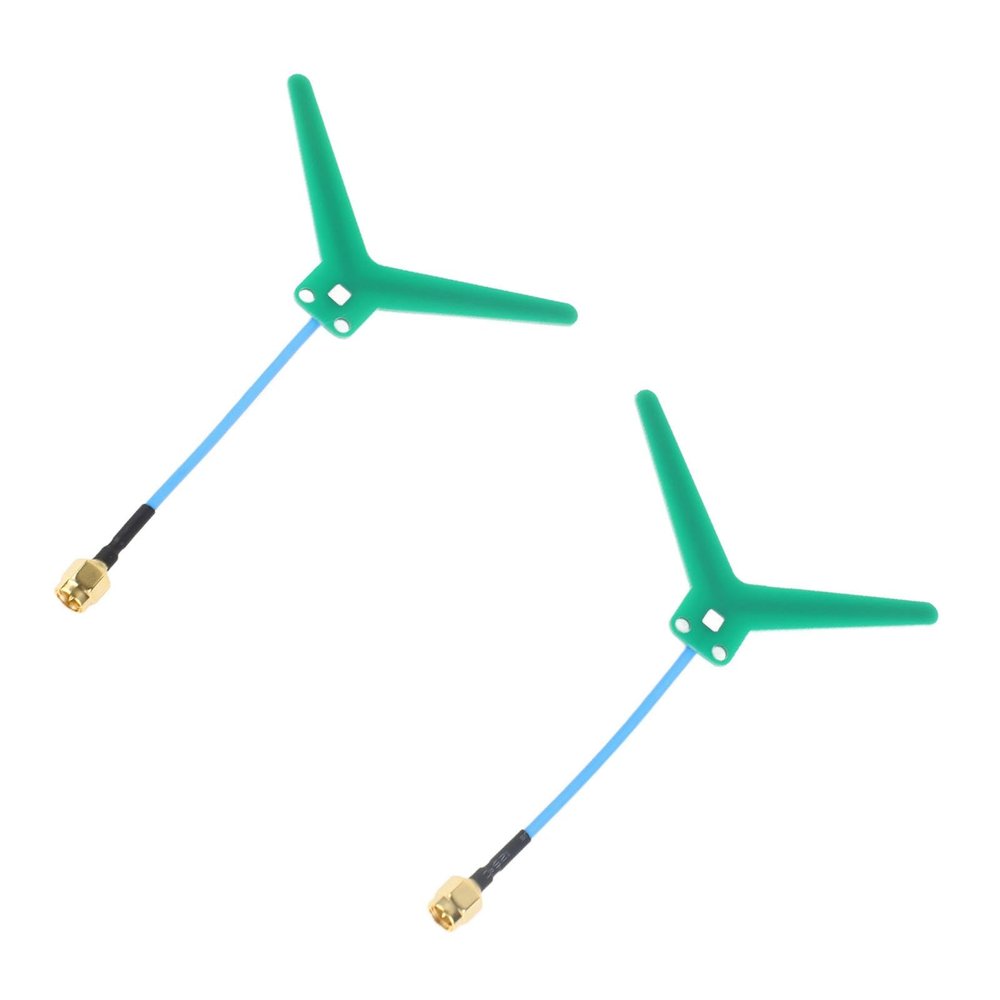 FAUOSWUK 2pcs Y1240 FPV Antennae, 1.2GHz 1.3GHz 3dBi Dipole Antenna with Wide Signal Coverage, for RC Drone Goggles Display Transmitter VTX Receiver