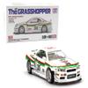 1:64 Diecast Model Car Compatible with Nissan Skyline GT-R (R34) Tamiya X Kaido House The Grasshopper V1 White Limited Edition by Kaido House x Mini GT KHMG167 view 1
