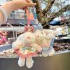 Soft Rabbits Plushie Hanging Ornament Plush Rabbits Bag Accessory With Crossbody Clip Lovely Designs For Boys And Girls Bag Backpack Decors view 2