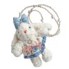 Soft Rabbits Plushie Hanging Ornament Plush Rabbits Bag Accessory With Crossbody Clip Lovely Designs For Boys And Girls Bag Backpack Decors view 3