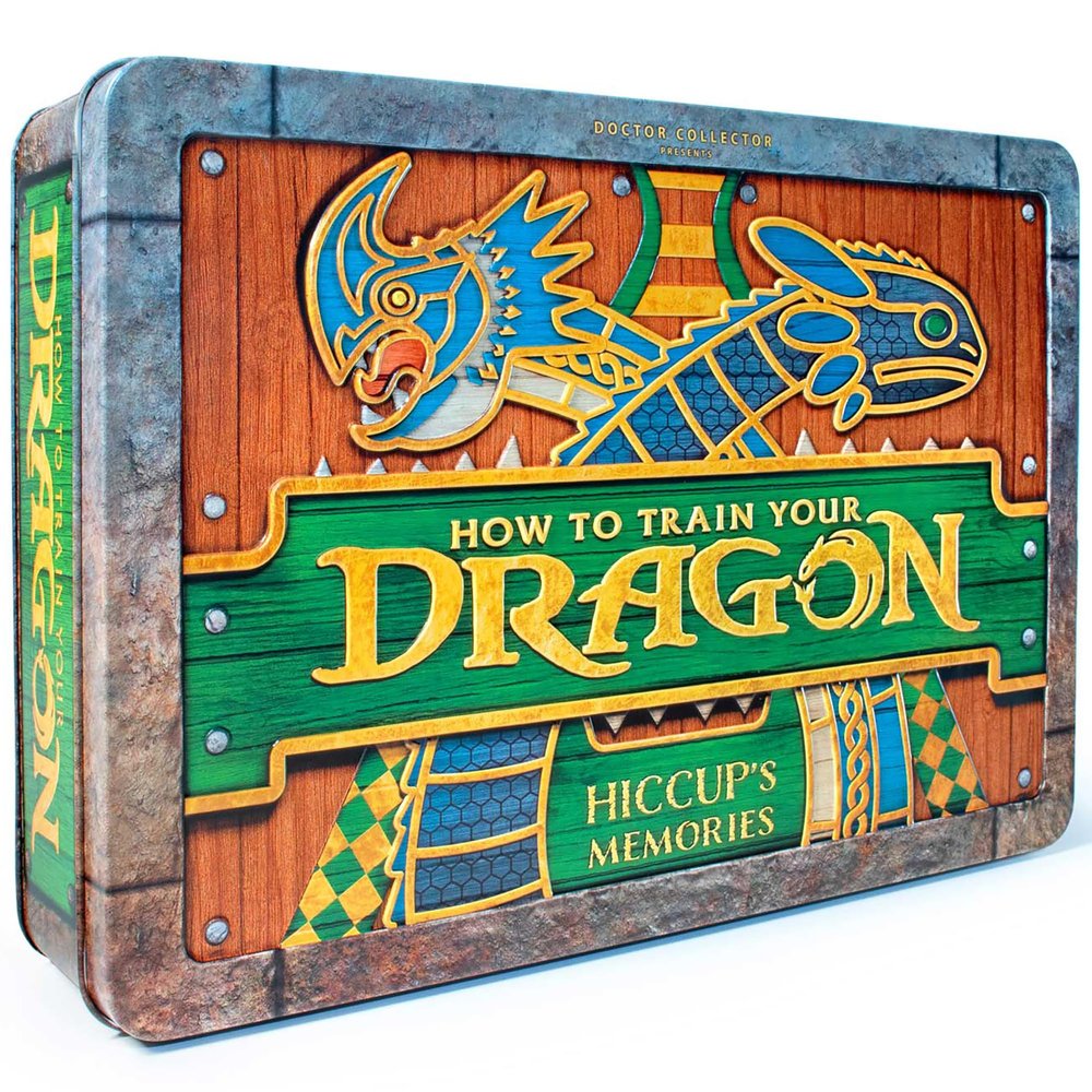 Doctor Collector: How To Train Your Dragon - Hiccups Memories - Ultimate Collector's Tin Box, Movie Props, Photos, Maps, Coins, Authentic Memorabilia