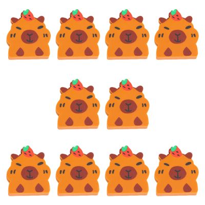 10 Pcs Soft Eraser Cartoon Erasers Aesthetic Animal Pencil Back to School Painting