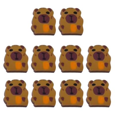 10 Pcs Soft Eraser Cartoon Erasers Aesthetic Animal Pencil Back to School Painting