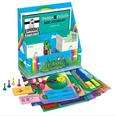 Frog Classroom Learning Game Set - Spanish/English Basic Vocabulary Set (FP-700Z)