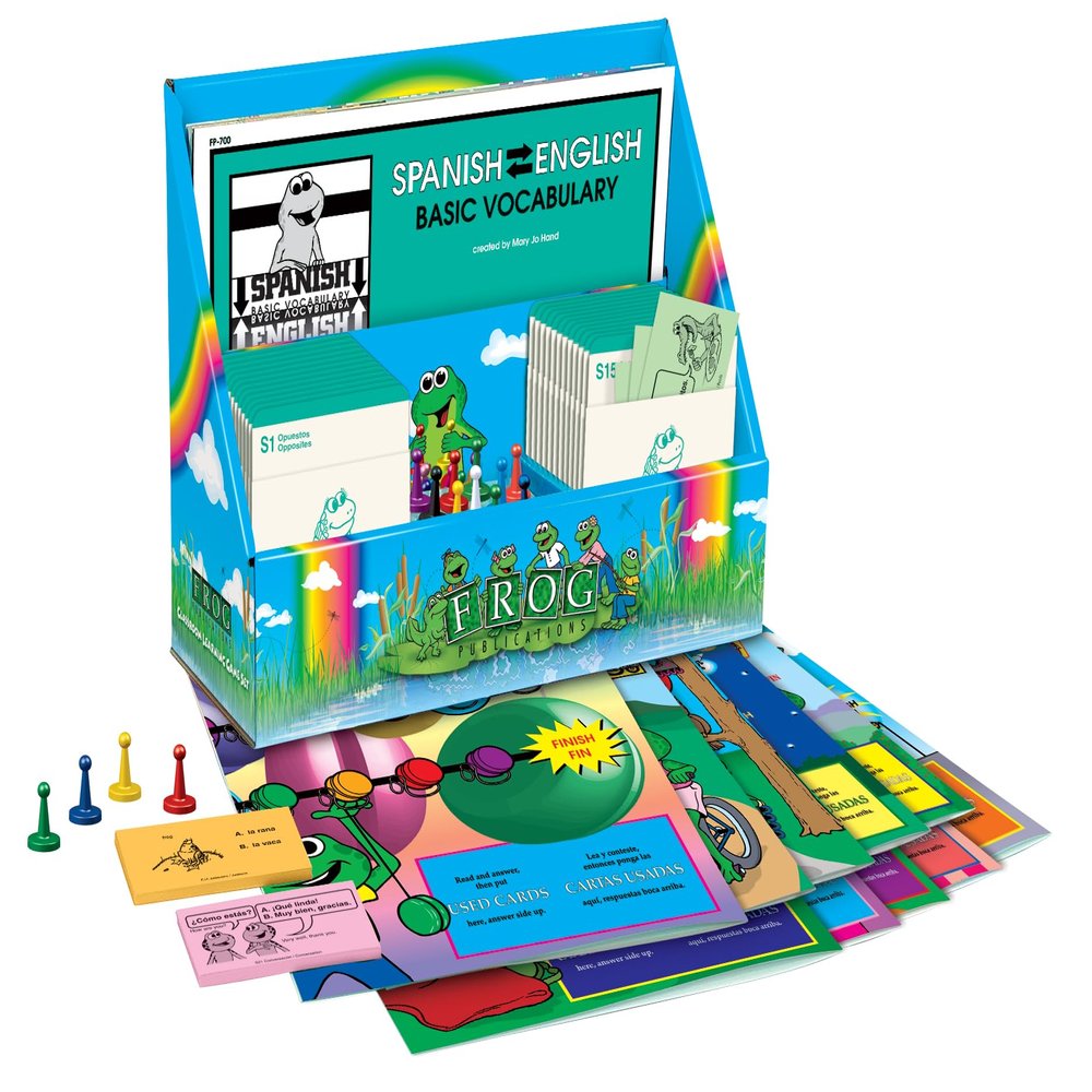 Frog Classroom Learning Game Set - Spanish/English Basic Vocabulary Set (FP-700Z)